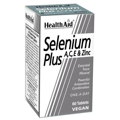 SELENIO PLUS A,C,E+ZINC 60 COMPRIMIDOS HEALTH AID