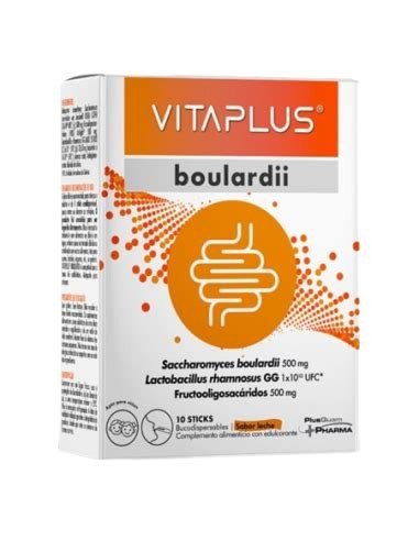 VITAPLUS BOULARDII 10 STICKS PLUSQUAM PHARMA