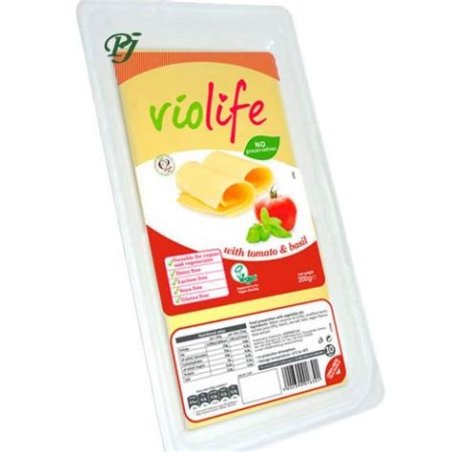 LONCHAS QUESO CON TOMATE Y ALBAHACA 200GR VIOLIFE