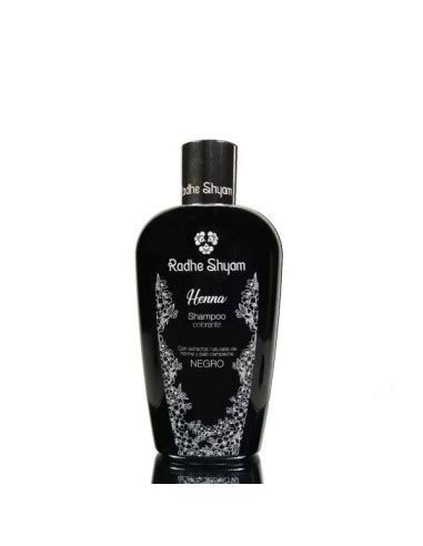 CHAMPU COLORANTE NEGRO HENNA RADHE SHYAM 250 ML