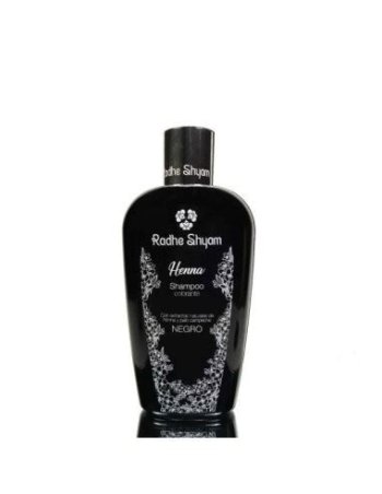 CHAMPU COLORANTE NEGRO HENNA RADHE SHYAM 250 ML