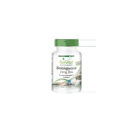 Bisglicinato zinc 25 mg 120 capsulas fairvital
