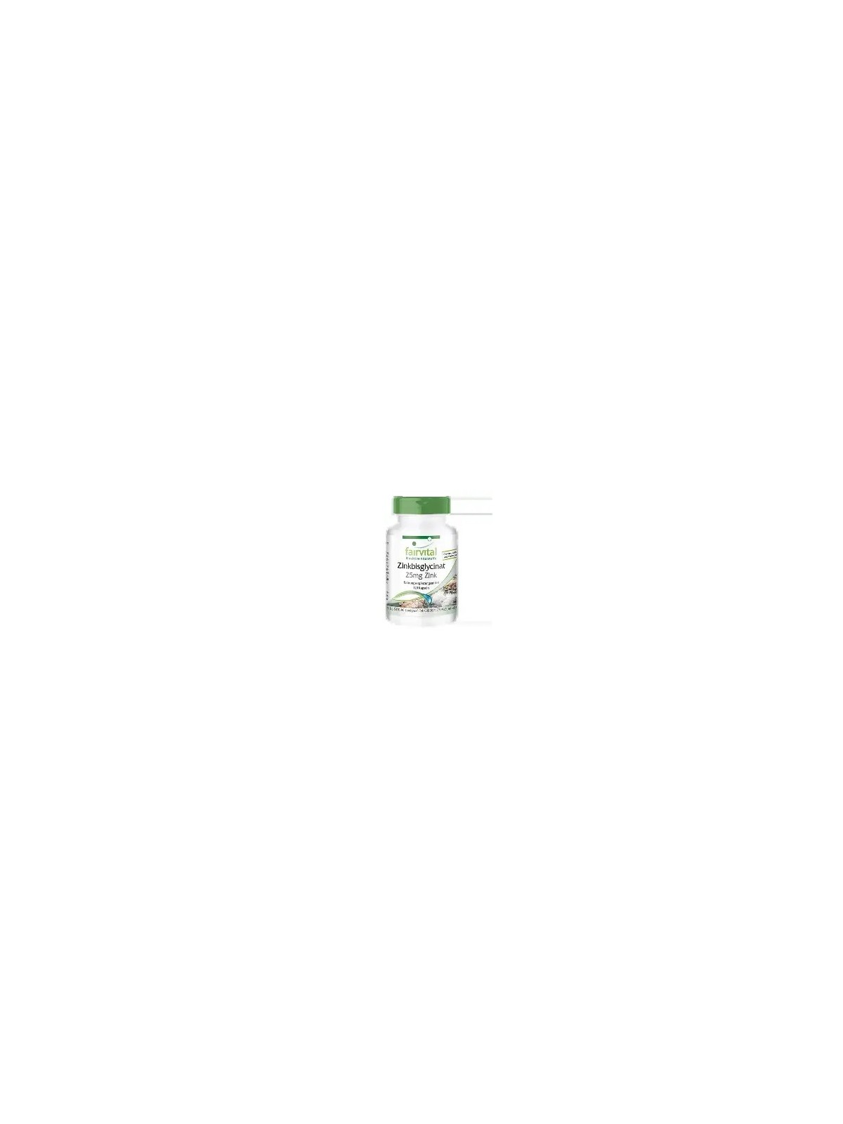 Bisglicinato zinc 25 mg 120 capsulas fairvital