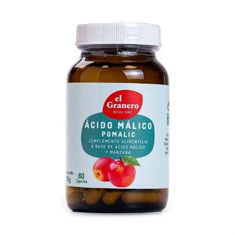 POMALIC ACIDO MALICO DE MANZANA 60 CAPSULAS EL GRANERO
