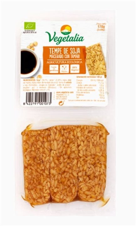 TEMPE DE SOJA MACERADO CON TAMARI VEGETALIA 170GR