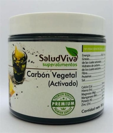 CARBON VEGETAL ACTIVADO 50 GR SALUD VIVA