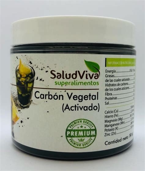 CARBON VEGETAL ACTIVADO 50 GR SALUD VIVA