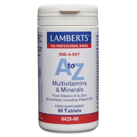 VITAMINAS Y MINERALES A TO Z 60COMP. LAMBERTS