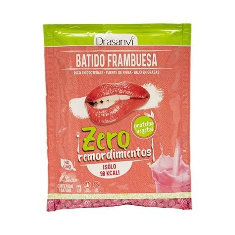 BATIDO PROTEICO VEGETAL FRAMBUESA SOBRE