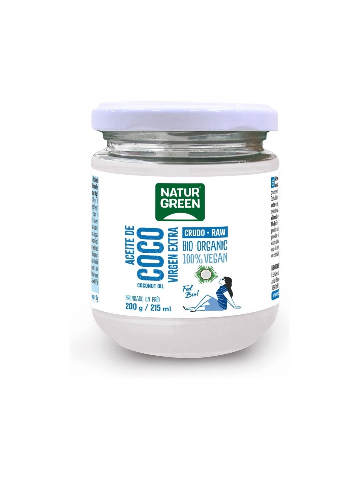 ACEITE VIRGEN DE COCO 200GR BIO NATURGREEN