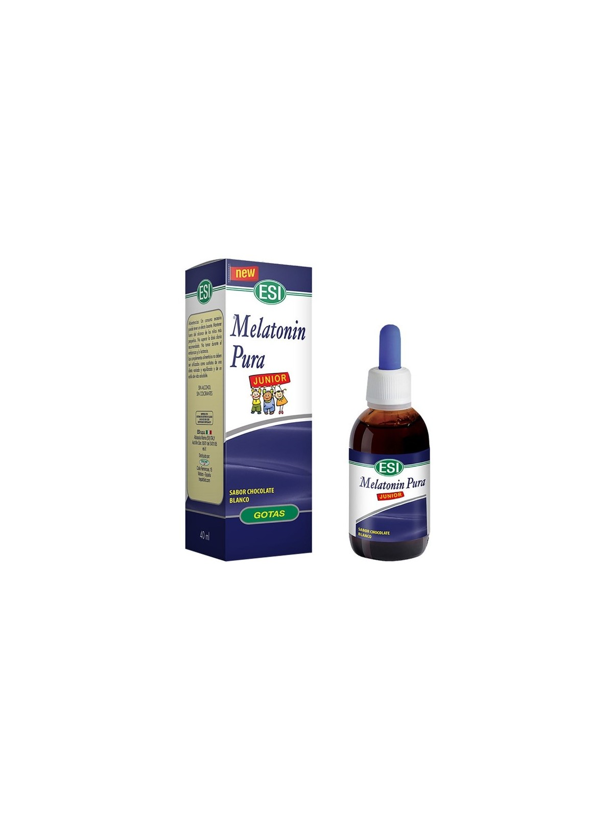 MELATONINA PURA JUNIOR SABOR CHOCOLATE BLANCO 40ML ESI