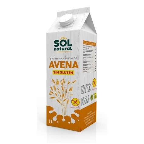 BEBIDA AVENA SIN GLUTEN 1L SOL NATURAL