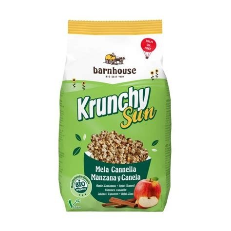 KRUNCHY SUN MANZANA CANELA SIN ACEITE PALMA 750 G-BARNHOUSE