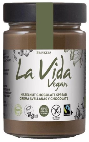CREMA PROTEINA CACAO Y AVELLANAS LA VIDA VEGAN