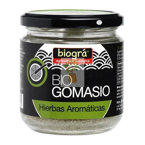 GOMASIO HIERBAS BIO BOTE CRISTAL BIOGRA