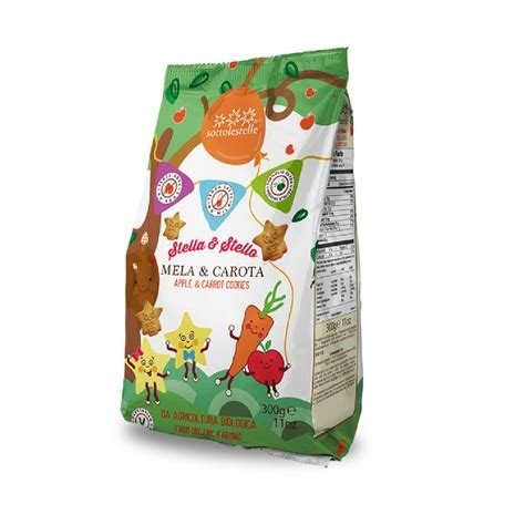 GALLETAS MANZANA ZANAHORIA 300G. SOTTOLESTELLE