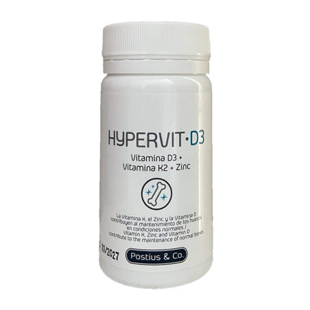 HIPERVIT D3+K2+ZINC 60 CAPSULAS POSTIUS & CO