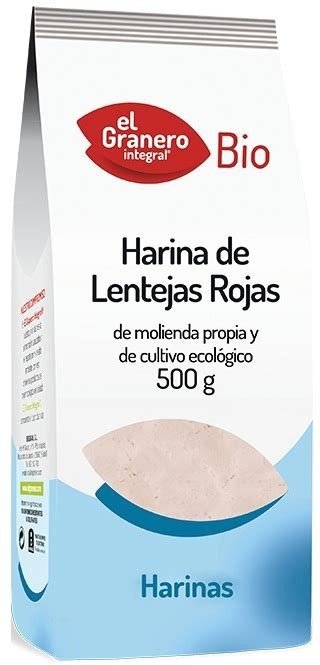 HARINA DE LENTEJAS ROJAS 500G EL GRANERO