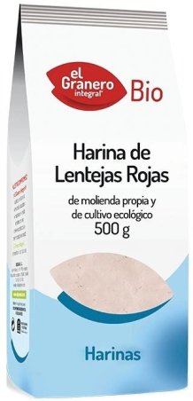 HARINA DE LENTEJAS ROJAS 500G EL GRANERO