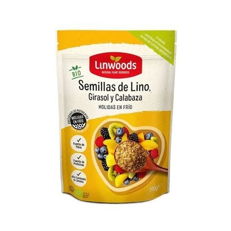 SEMILLAS LINO CALABAZA GIRASOL LINWOODS 200 GR