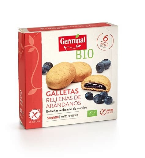 GALLETAS RELLENAS ARANDANOS GERMINAL SIN GLUTEN