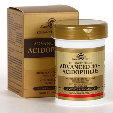 40+ ACIDOPHILUS AVANZADO  60 CAPSULAS SOLGAR