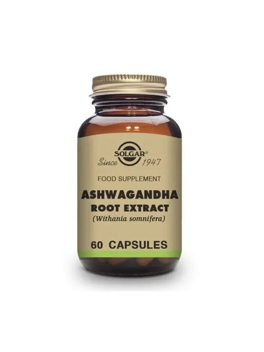 ASHWAGANDHA (WITHANIA SOMNIFERA) 60 CAPSULAS SOLGAR