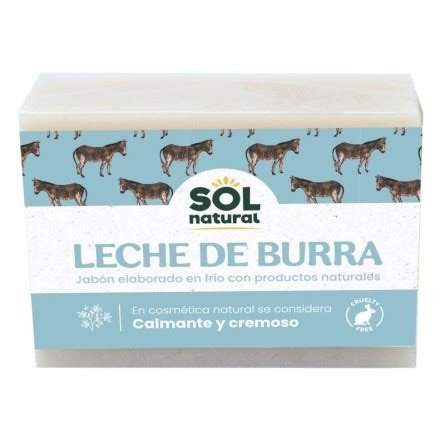 JABON PASTILLA LECHE BURRA SOL NATURAL