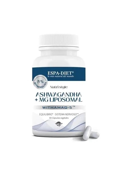 ASHWAGANDHA + MG LIPOSOMADO 60 CAPSULAS ESPA DIET