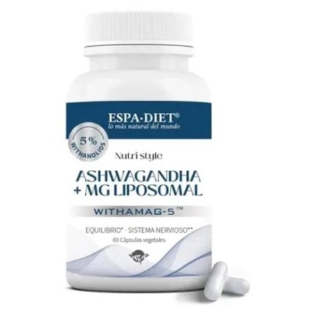 ASHWAGANDHA + MG LIPOSOMADO 60 CAPSULAS ESPA DIET