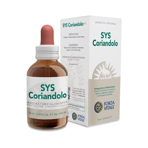 SYS CORIANDOLO (CILANTRO) GOTAS EXTRACTO FORZA VITALE