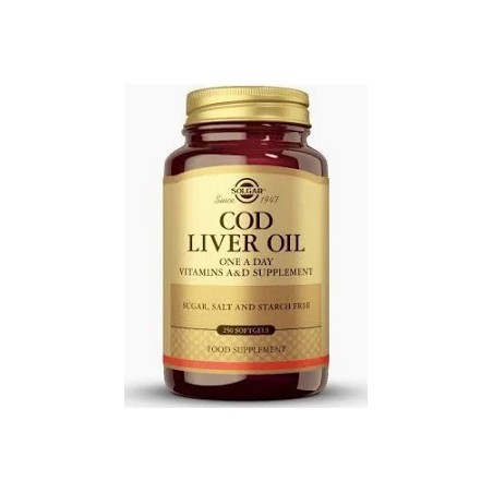 ACEITE HIGADO BACALAO 250 CAPSULAS SOLGAR