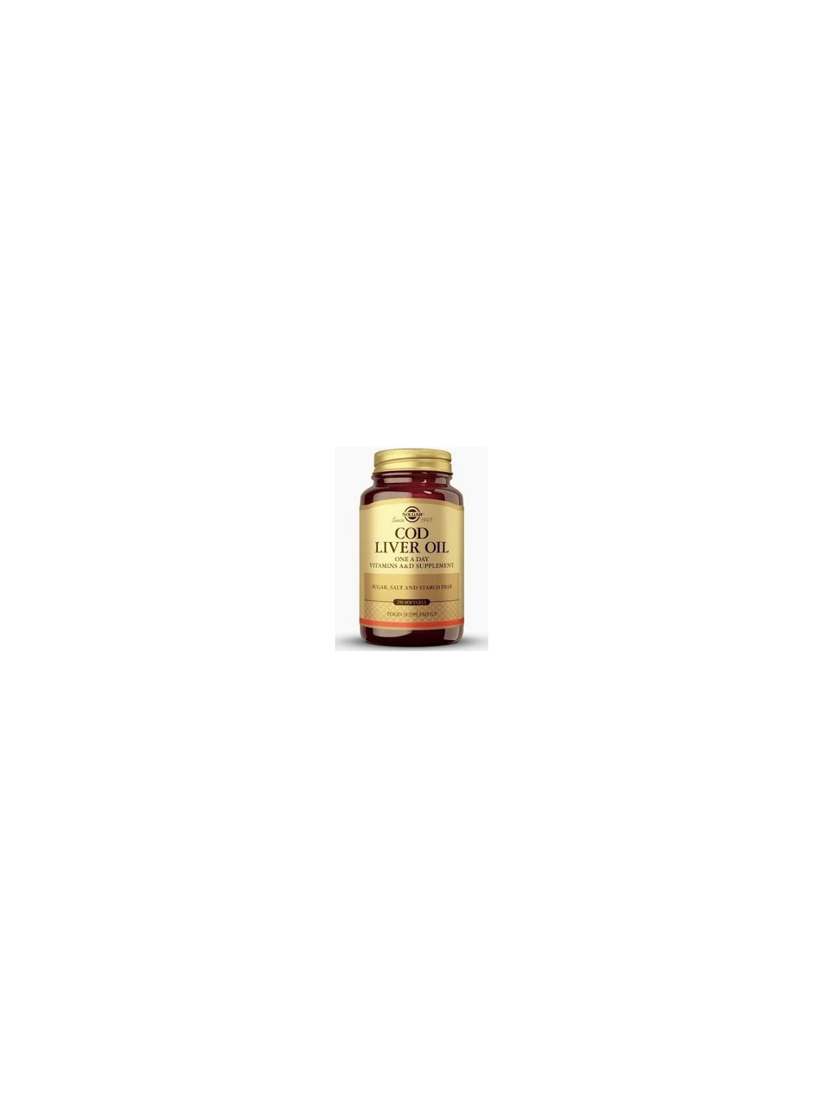 ACEITE HIGADO BACALAO 250 CAPSULAS SOLGAR
