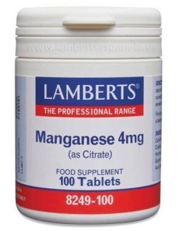 MANGANESO CITRATO 100 COMPRIMIDOS LAMBERTS