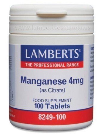 MANGANESO CITRATO 100 COMPRIMIDOS LAMBERTS