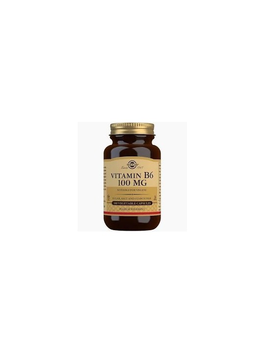 VITAMINA B6 PIRIDOXINA 100MG 100CPS SOLGAR