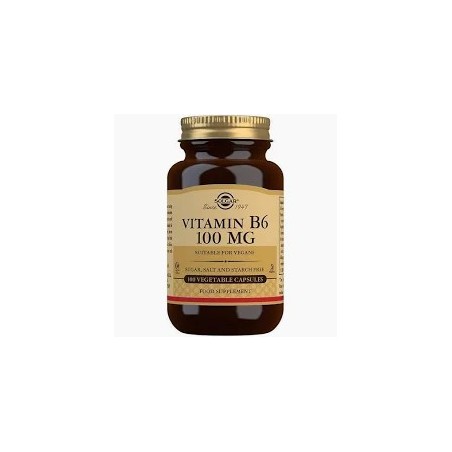 VITAMINA B6 PIRIDOXINA 100MG 100CPS SOLGAR