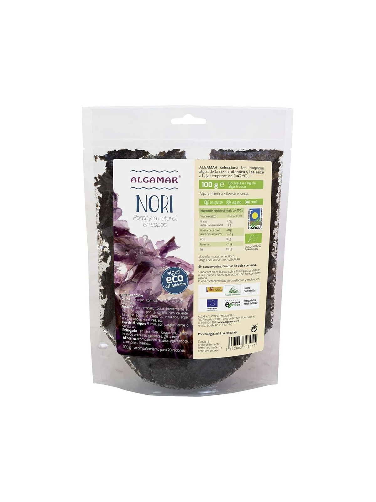 ALGAMAR NORI COPOS 100 GR