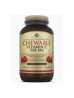 VITAMINA C 500MG MASTICABLE NARANJA SOLGAR