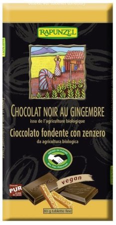 TABLETA CHOCOLATE JENGIBRE RAPUNZEL 80 G