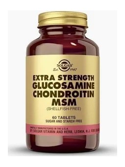 GLUCOSAMINA CONDROITINA MSM 60 CAP SOLGAR