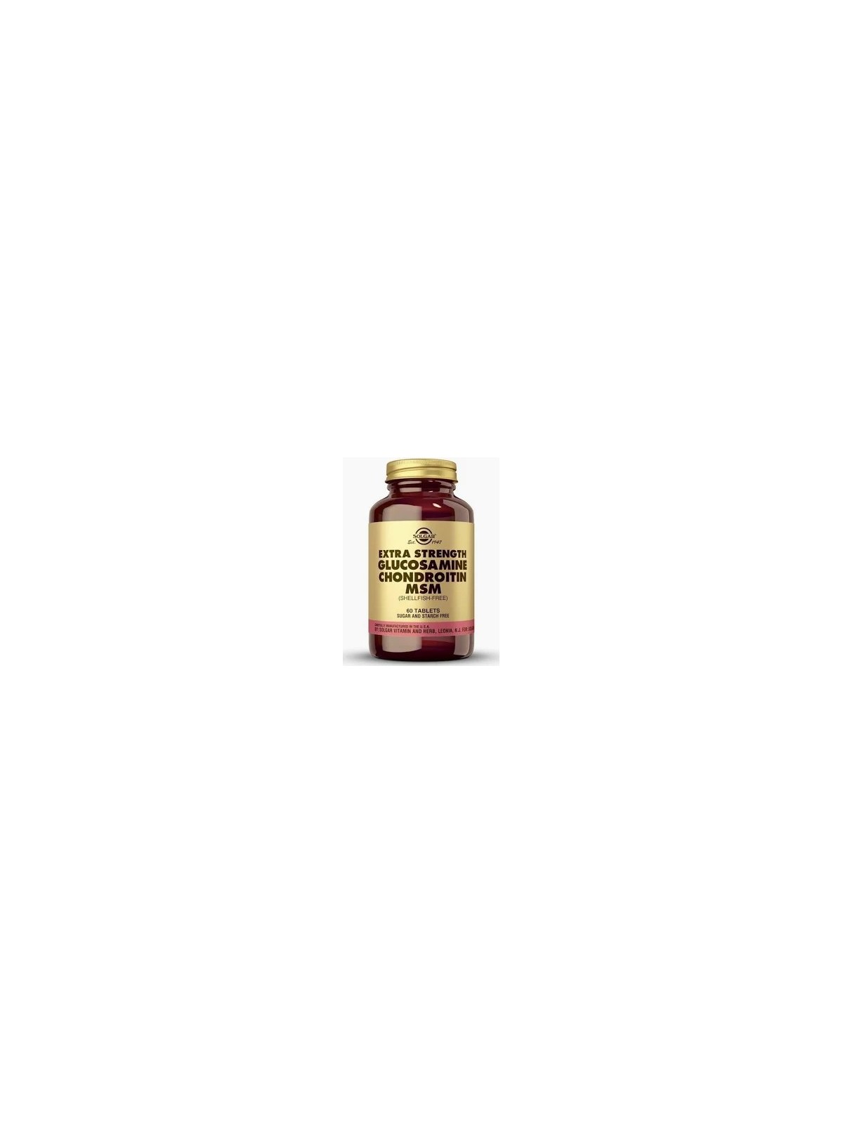 GLUCOSAMINA CONDROITINA MSM 60 CAP SOLGAR