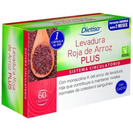 LEVADURA DE ARROZ ROJO 60 CAPSULAS DIETISA