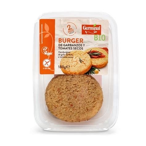 BURGUR DE TOMATE SECO Y GARBANZO GERMINAL