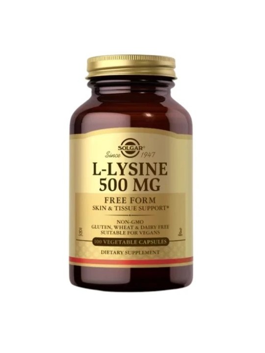 L-LISINE 500MG SOLGAR 100 TABLETAS