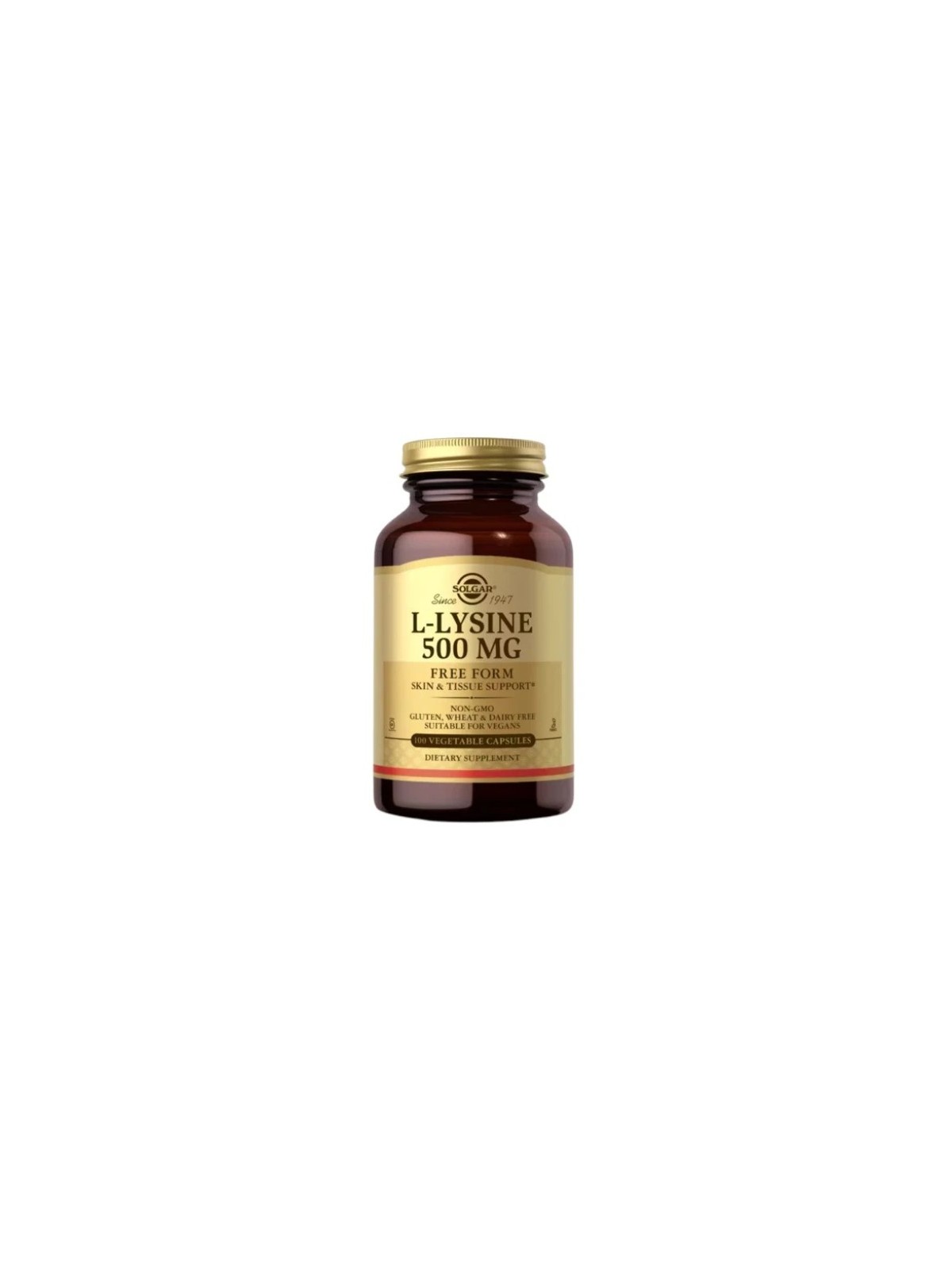 L-LISINE 500MG SOLGAR 100 TABLETAS