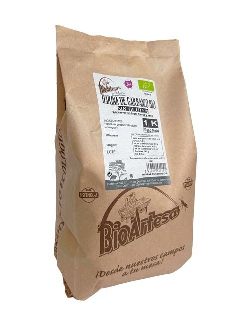 HARINA DE GARBANZO SIN GLUTEN BIOARTESA 1 KG
