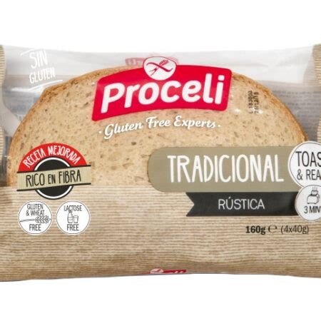 PAN TRADICIONAL SIN GLUTEN PROCELI 160 G