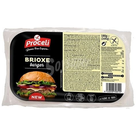 PAN HAMBURGUESA SIN GLUTEN PROCELI