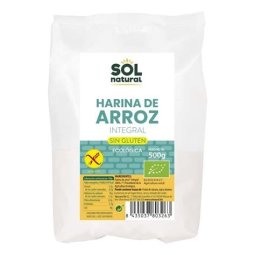 SOL-HARINA ARROZ INTEGRAL S/GLUTEN BIO 500 GRS
